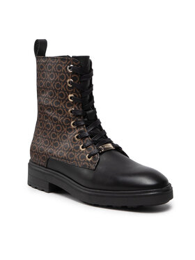 Calvin Klein Calvin Klein Scarponcini Cleat Biker Boot - Mono Mix HW0HW01314 Nero