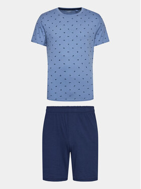 Henderson Henderson Pyžamo 40681 Modrá Regular Fit