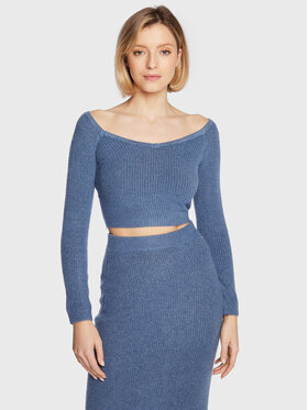 Guess Guess Megztinis W3RR09 Z2QA0 Mėlyna Slim Fit