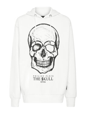 PHILIPP PLEIN PHILIPP PLEIN Mikina 453 Biela Regular Fit