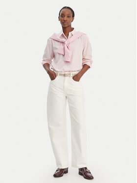 Tommy Hilfiger Tommy Hilfiger Traperice WW0WW49500 Écru Barrel Fit