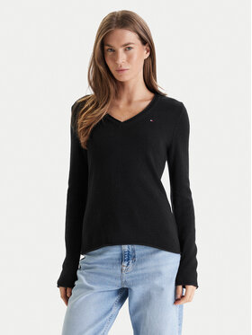Tommy Hilfiger Tommy Hilfiger Megztinis WW0WW43505 Juoda Regular Fit