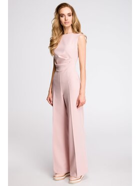Stylove Stylove Kombinezon S115 Różowy Wide Leg