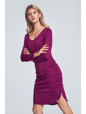 FIGL FIGL Sukienka M714 Różowy Slim Fit