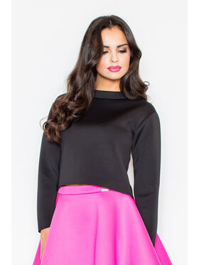 FIGL FIGL Bluzka M341 Czarny Regular Fit