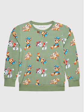 NAME IT NAME IT Bluza PAW PATROL 13201005 Zielony Regular Fit
