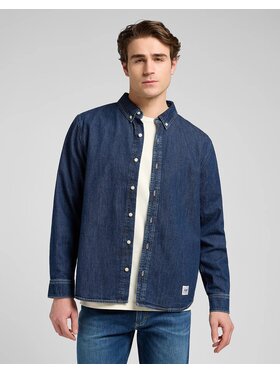 Lee Lee Koszula jeansowa 112370477 Niebieski Relaxed Fit
