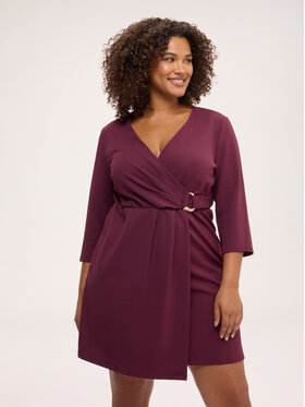 Fiorella Rubino Fiorella Rubino Sukienka wieczorowa 7081L001277N036 Bordowy Regular Fit