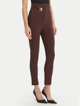Elisabetta Franchi Elisabetta Franchi Pantaloni din material PA-158-61E2-V350 Maro Skinny Fit