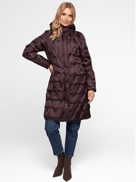 Perso Perso Kurtka damska BLH252020F Brązowy Regular Fit