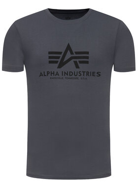 Alpha Industries Alpha Industries Tričko Basic 100501 Sivá Regular Fit