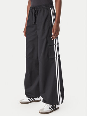 adidas adidas Sporta bikses Firebird Adilenium Twill 3S Cargo Trousers KQ6428 Melns Relaxed Fit