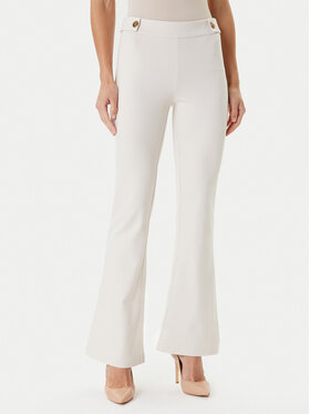 Guess Guess Текстилни панталони W5YB0I KCMU2 Екрю Regular Fit
