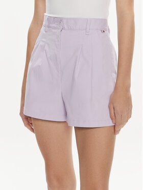 Tommy Jeans Tommy Jeans Medžiaginiai šortai Claire DW0DW17775 Violetinė Regular Fit