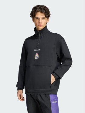 adidas adidas Bluza techniczna 172011 Czarny Loose Fit