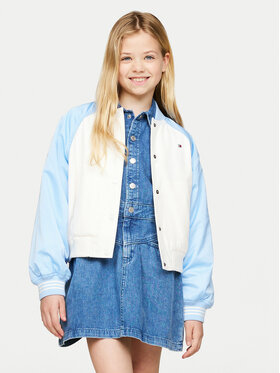 Tommy Hilfiger Tommy Hilfiger Куртка бомбер Varsity KG0KG08054 Голубий Regular Fit