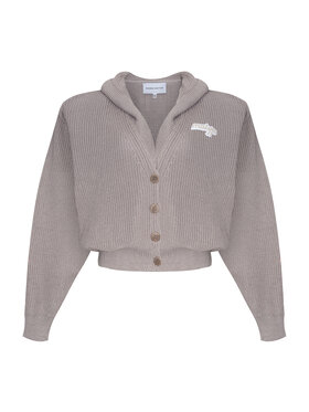 Magda Matyja Magda Matyja Kardigan ALAYA CARDIGAN GREY Szary Loose Fit