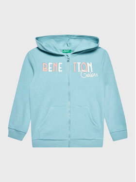 United Colors Of Benetton United Colors Of Benetton Majica dugih rukava 35TMG501H Svijetloplava Regular Fit