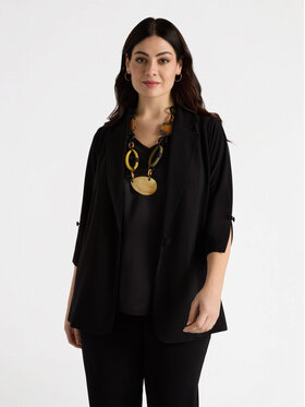 Fiorella Rubino Fiorella Rubino Kurtka outdoor R902L000323N033 Czarny Regular Fit
