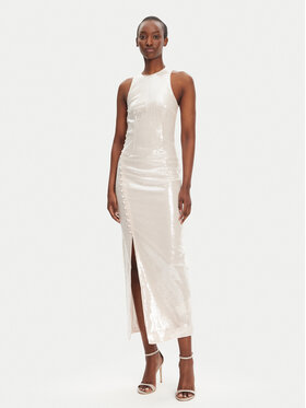 ROTATE ROTATE Sukienka wieczorowa 113738800 Kremowy Slim Fit