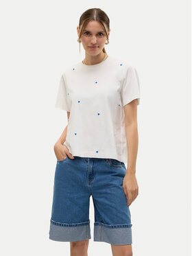 Vero Moda Vero Moda Tričko Solvei 10325318 Biela Regular Fit