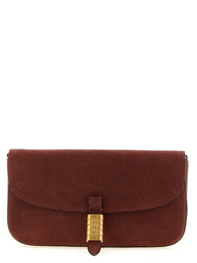 PINKO PINKO Torebka Bordeaux Cowhide Shoulder Bordowy