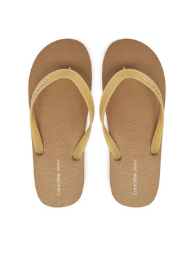 Calvin Klein Jeans Calvin Klein Jeans Čības uz pirksta Thong+ Tpu YM0YM01265 Bēšs