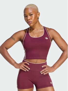 adidas adidas Koszulka techniczna 168806 Bordowy Fitted Fit