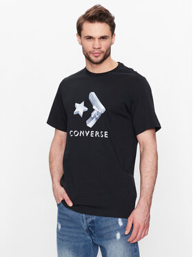 Converse Converse T-shirt Crystallized Star Chevron 10024596 Nero Regular Fit