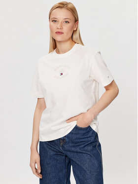 Tommy Jeans Tommy Jeans Póló DW0DW16147 Ekru Relaxed Fit
