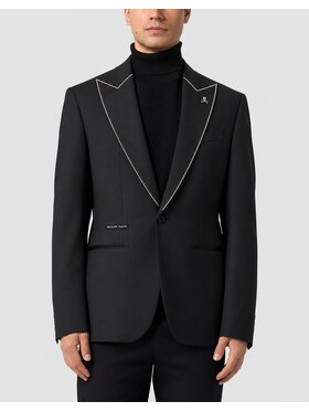 PHILIPP PLEIN PHILIPP PLEIN Marynarka 32059 Czarny Regular Fit
