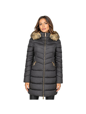 Geographical Norway Geographical Norway Parka WZ7484F/GN-BLACK Czarny Fitted Fit