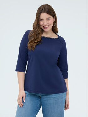 Fiorella Rubino Fiorella Rubino Blusa G08WL009105N034 Blu Regular Fit