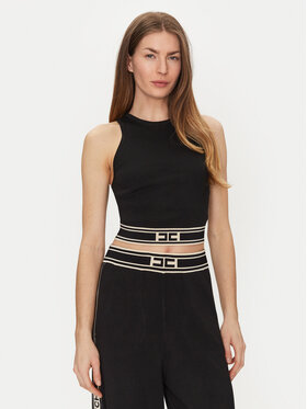 Elisabetta Franchi Elisabetta Franchi Top TK-39S-51E2 Schwarz Slim Fit