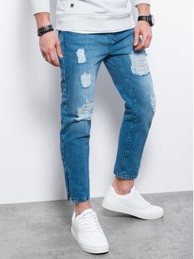 Ombre Ombre Jeansy P1028 Modrá Regular Fit