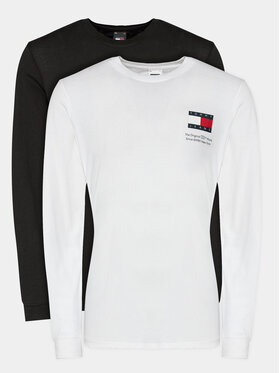 Tommy Jeans Tommy Jeans Longsleeve krekls Flag DM0DM18278 Daudzkrāsains Slim Fit