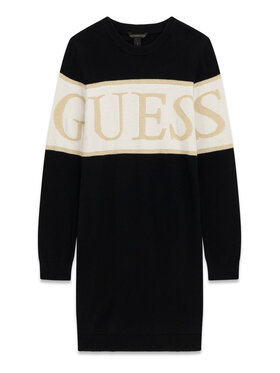 Guess Guess Džemper haljina J6BK06 Z1295 Crna Regular Fit