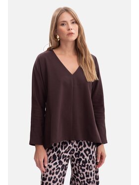 BeWear BeWear Bluzka b304 Brązowy Baggy Fit