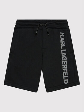 KARL LAGERFELD KARL LAGERFELD Szorty sportowe Z24128 S Czarny Regular Fit
