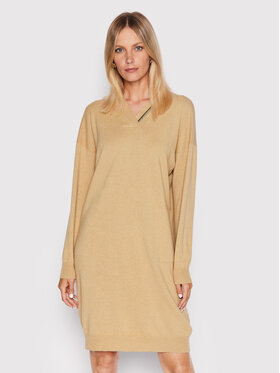 Peserico Peserico Kötött ruha S92197F12K Bézs Relaxed Fit