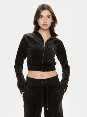 Juicy Couture Juicy Couture Majica dugih rukava Tasha JCWCT24306 Crna Slim Fit
