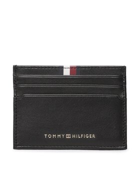 Tommy Hilfiger Tommy Hilfiger Étui cartes de crédit Th Prem Lea Cc Holder AM0AM11267 Noir