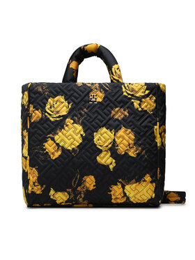 Tommy Hilfiger Tommy Hilfiger Ročna torba Flow Tote Floral AW0AW14380 Črna