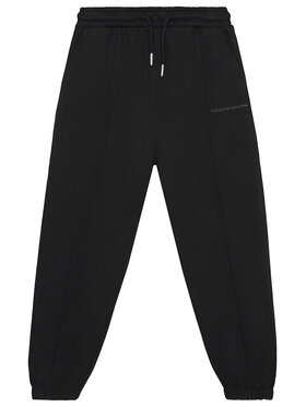 Calvin Klein Jeans Calvin Klein Jeans Pantaloni trening Pintuck IB0IB02605 Negru Relaxed Fit