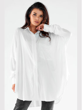 Awama Awama Košeľa A528 Biela Basic Fit