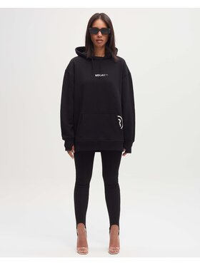 Misaga Misaga Bluza COTTON HOODIE Czarny Relaxed Fit