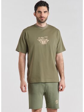 Pako Lorente Pako Lorente T-Shirt C21SF-TX-002 Zielony Oversize
