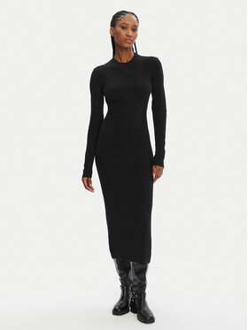 STAUD STAUD Úpletové šaty Ramona R24F2208WN Černá Slim Fit