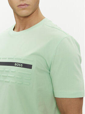 Boss T-shirt 50513010 Zelena Regular Fit