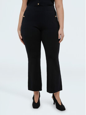 Fiorella Rubino Fiorella Rubino Pantaloni di tessuto P626L002327N033 Nero Flare Fit